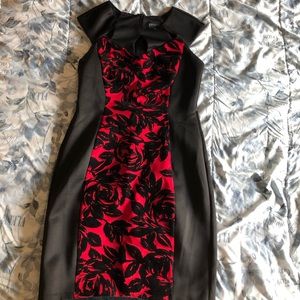black and red dress